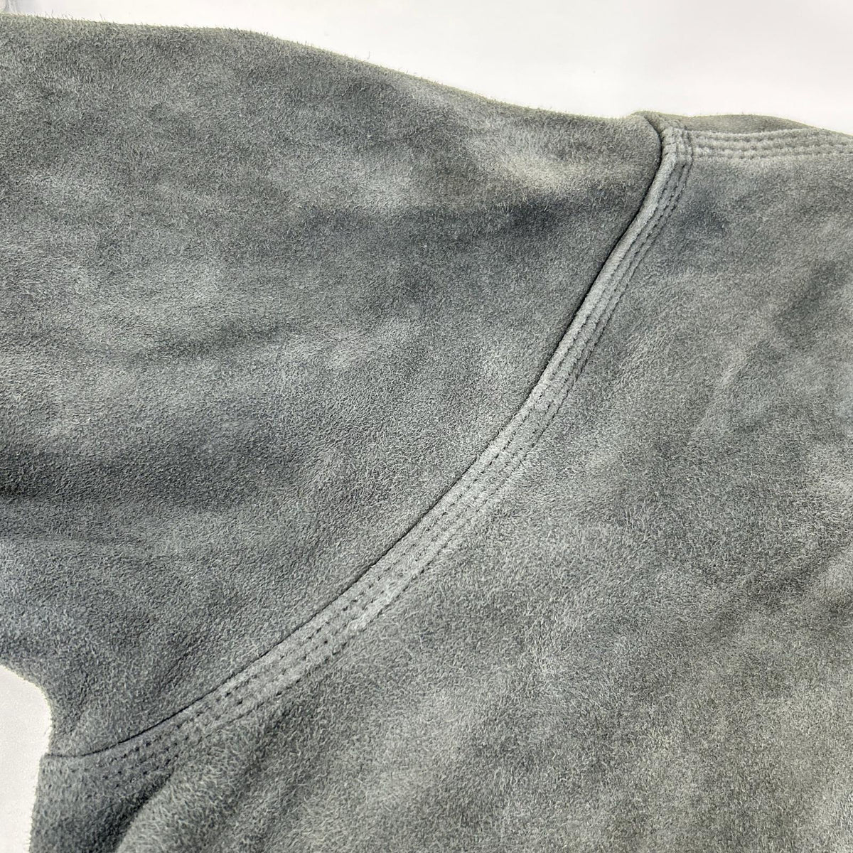 BELL STAMP WEAR Goat Suede Car Love Jam Jacket Gray Size M
