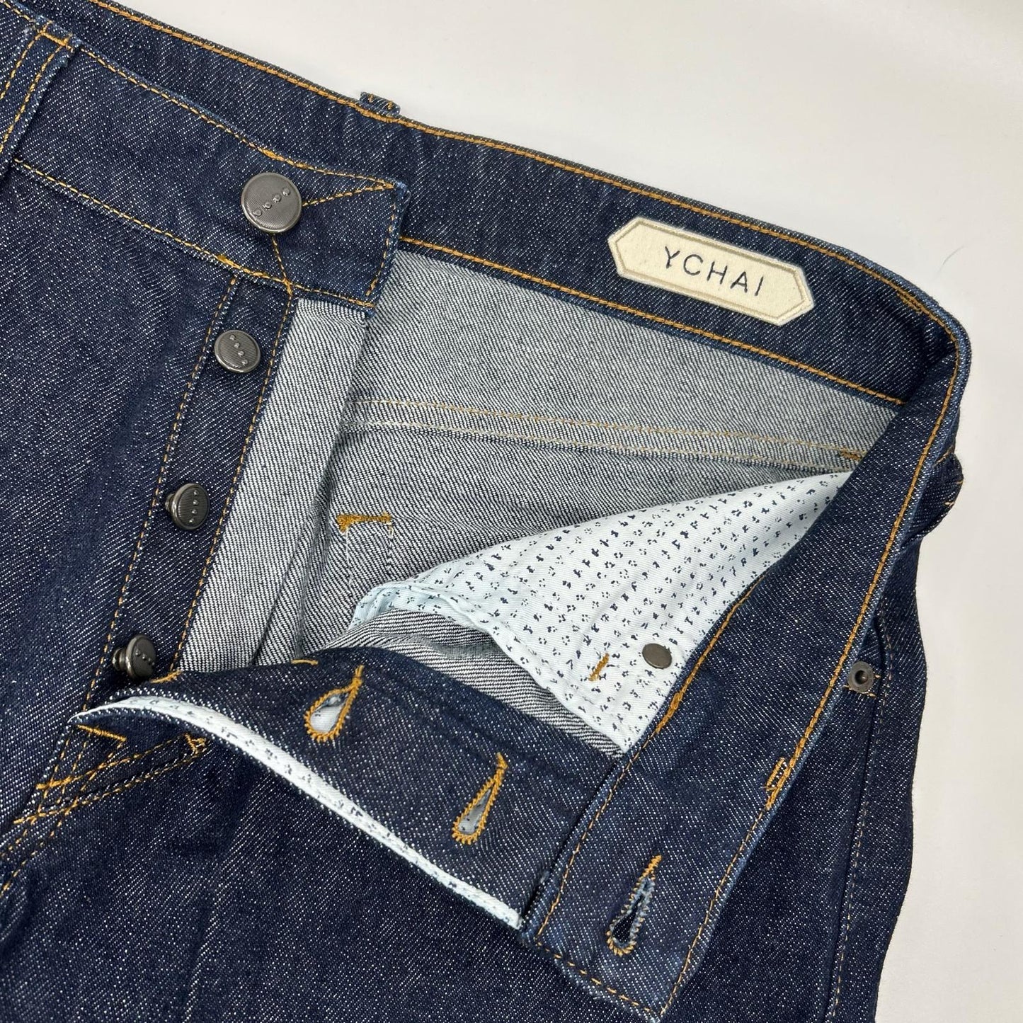 YCHAI ROBUSTO Indigo Tapered Fit Stretch Jeans Size 31