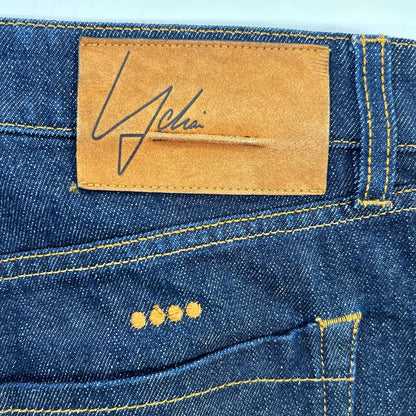 YCHAI ROBUSTO Indigo Tapered Fit Stretch Jeans Size 32