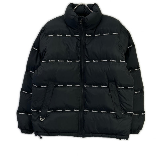 Supreme 16AW Logo Tape Puffy Down Jacket Size M