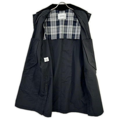 MACKINTOSH 24AW Black Balmacaan Coat Size 42