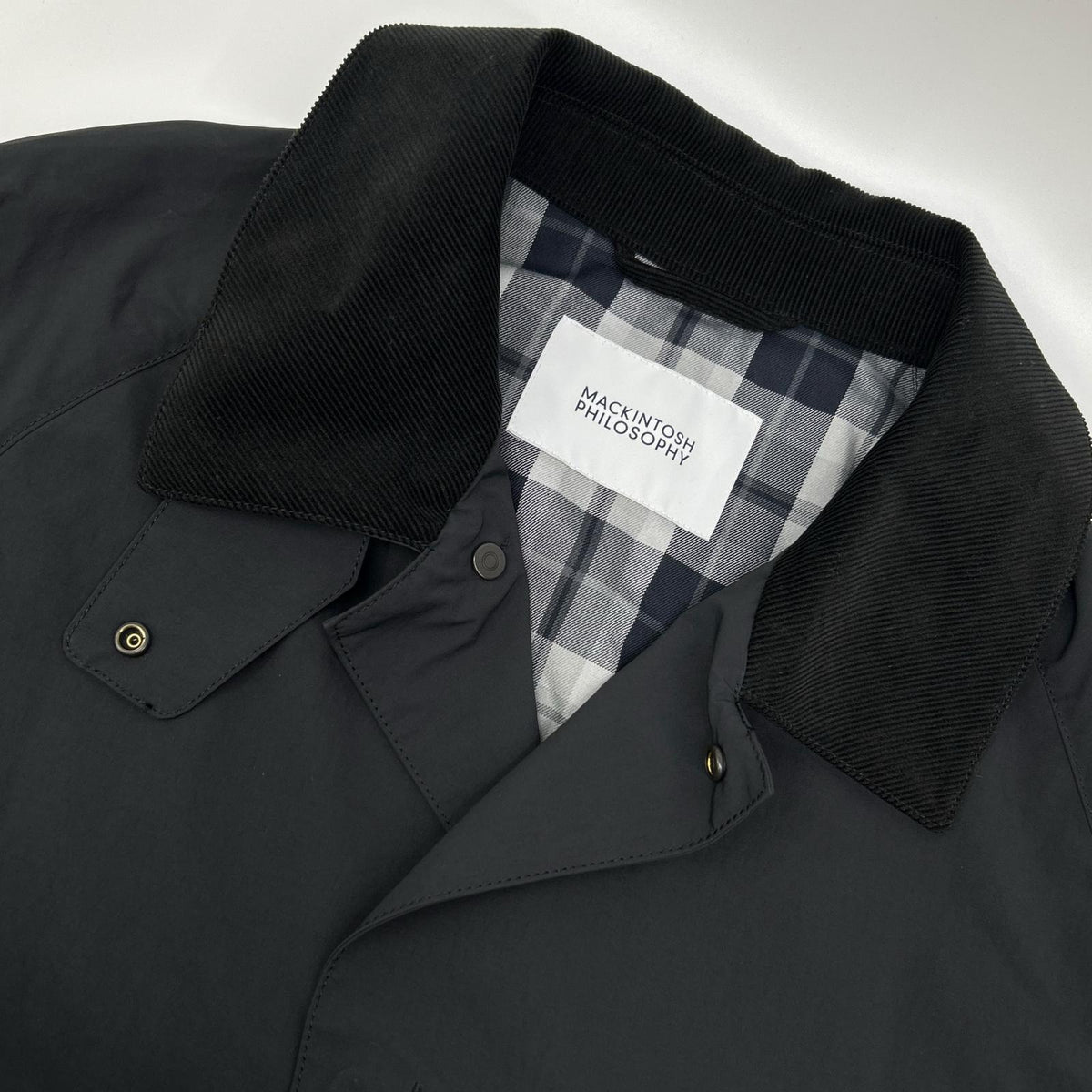 MACKINTOSH 24AW Black Balmacaan Coat Size 42