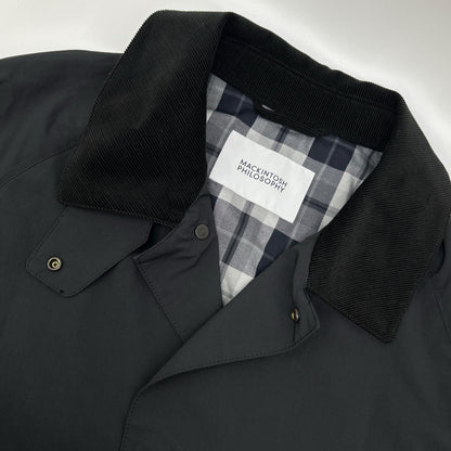 MACKINTOSH 24AW Black Balmacaan Coat Size 42