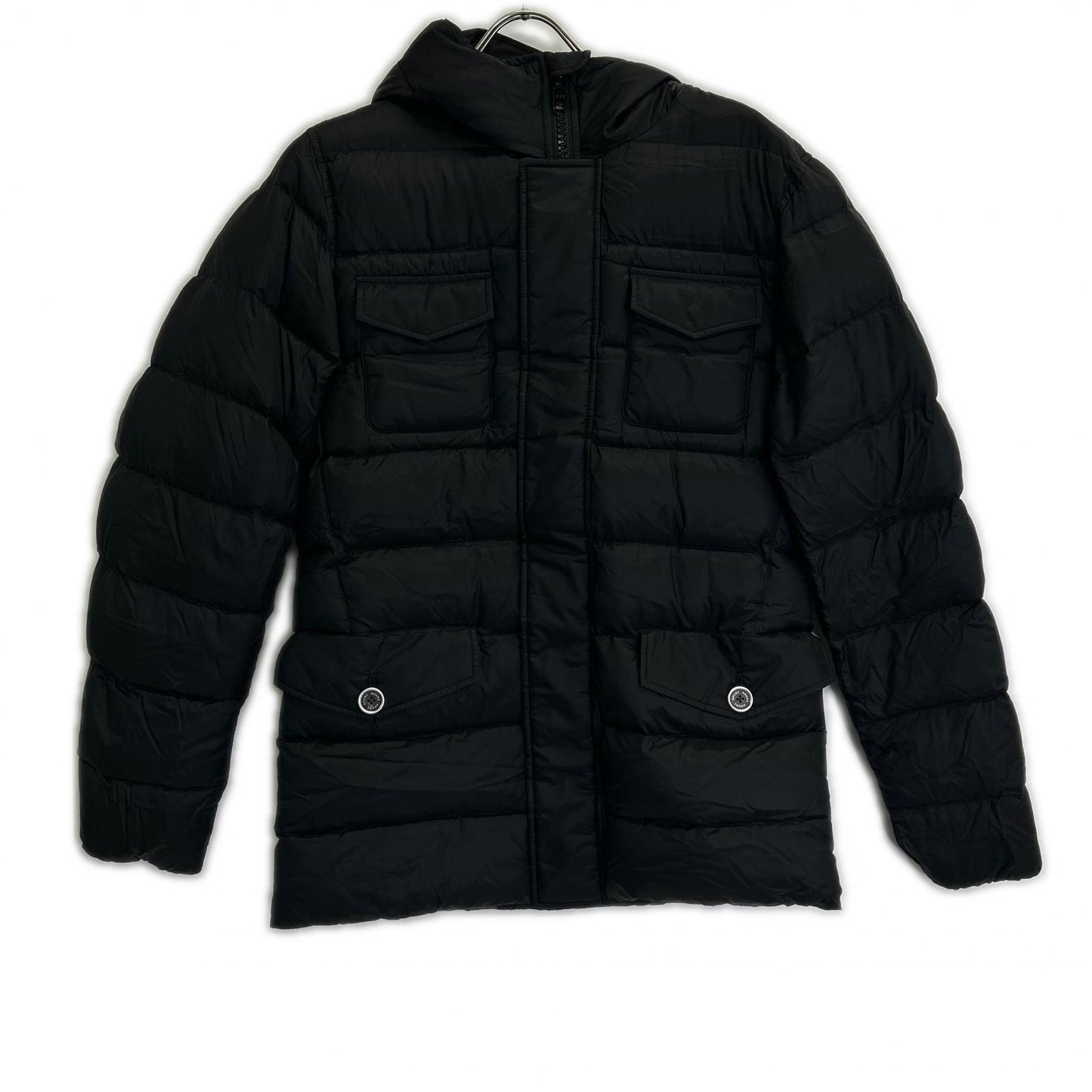AOURE Black 4 Patch LIMONTA Down Coat Size M