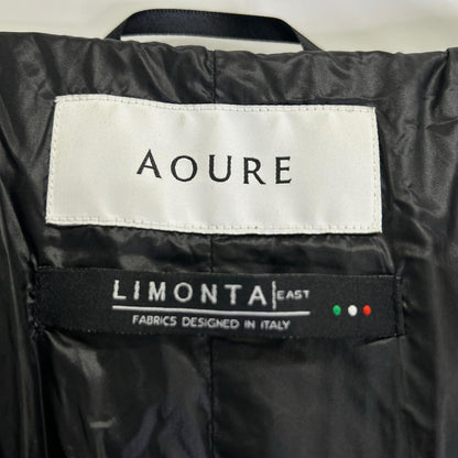 AOURE Black 4 Patch LIMONTA Down Coat Size M