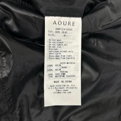 AOURE Black 4 Patch LIMONTA Down Coat Size M
