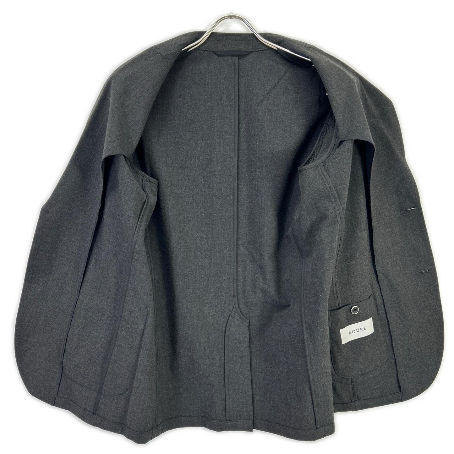 AOURE Gray MALPENSA 2B Single Breasted Blazer Size M