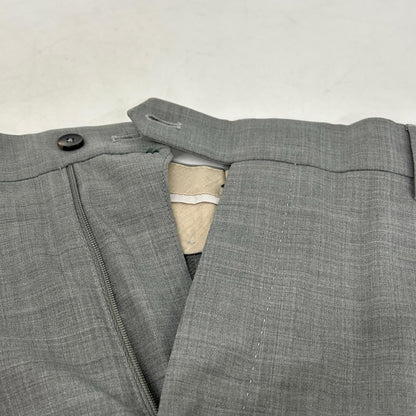 BERWICH Grey 1-Pleat Tapered Wool Pants Size 48