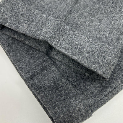 BERWICH Grey Scotch 2-Pleat Cropped Flannel Pants Size 46