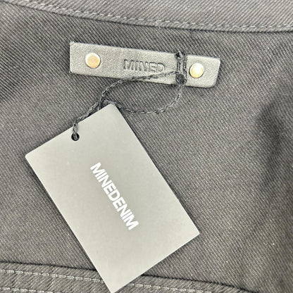 MINEDENIM Black STR Twill Denim Jacket Size 3