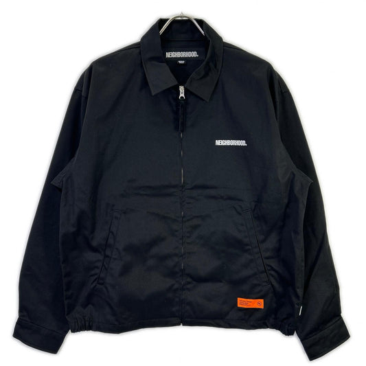 NEIGHBORHOOD 24AW Black Zip Work Jacket Size M