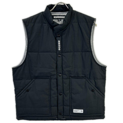 NEIGHBORHOOD 24AW Black Padded Tracker Vest Size M