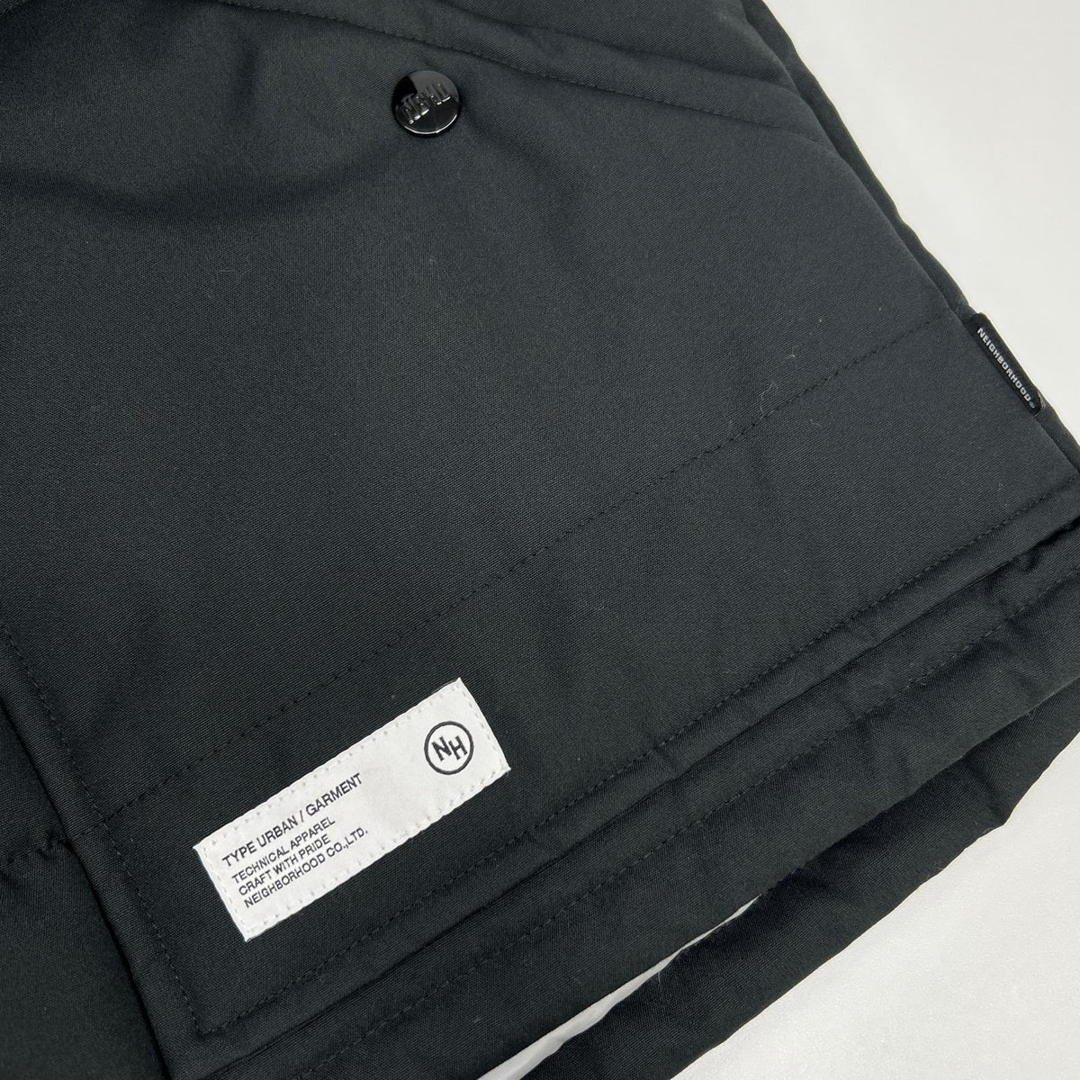 NEIGHBORHOOD 24AW Black Padded Tracker Vest Size M