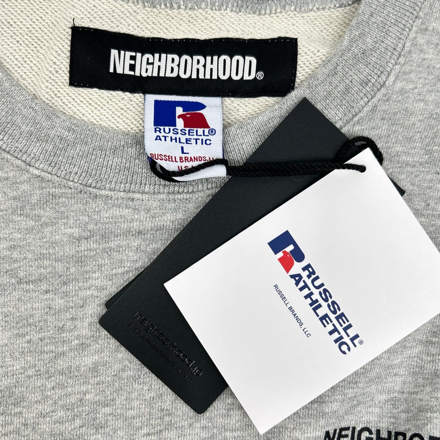 NEIGHBORHOOD x Russell 23SS Gray Crewneck Sweatshirt Size L