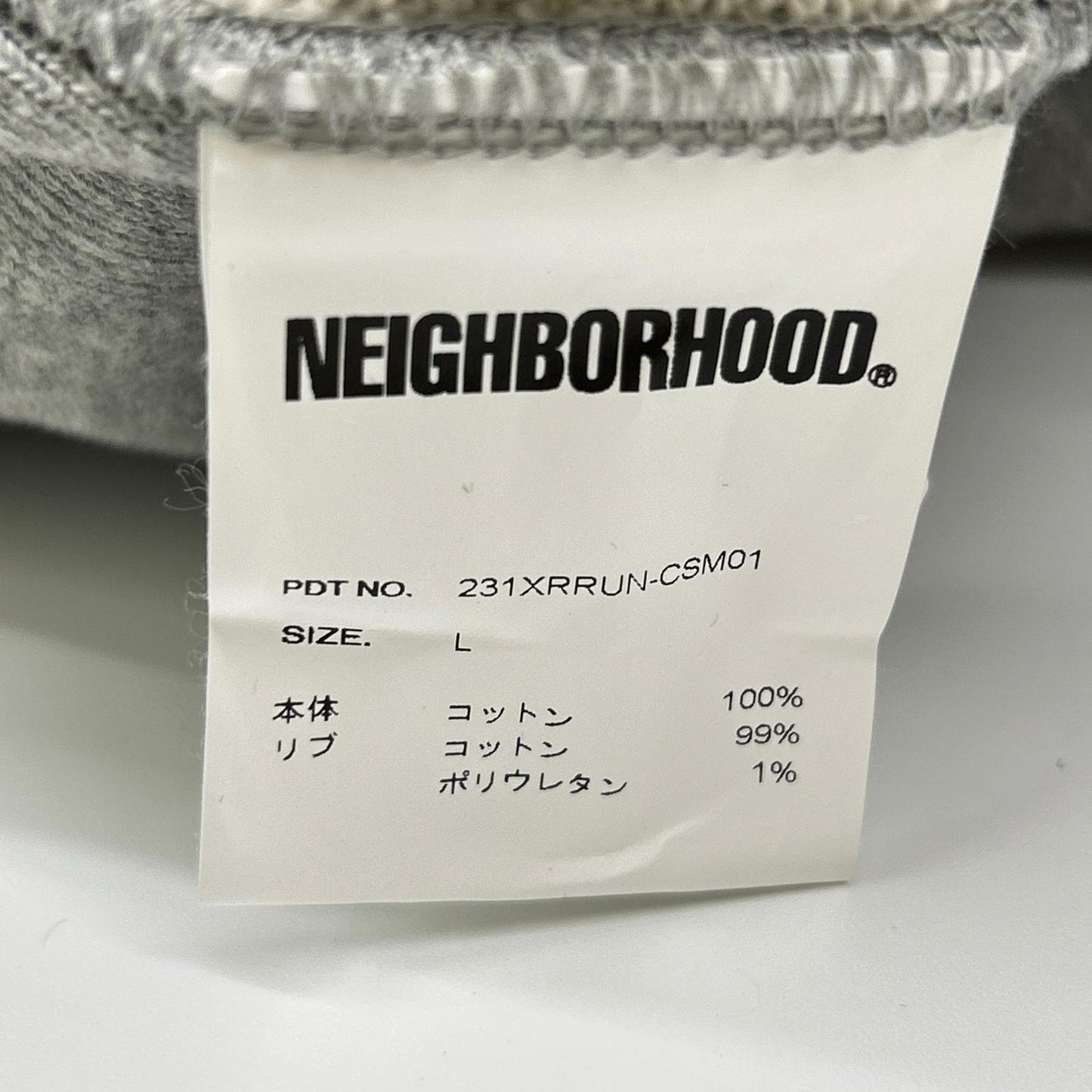 NEIGHBORHOOD x Russell 23SS Gray Crewneck Sweatshirt Size L