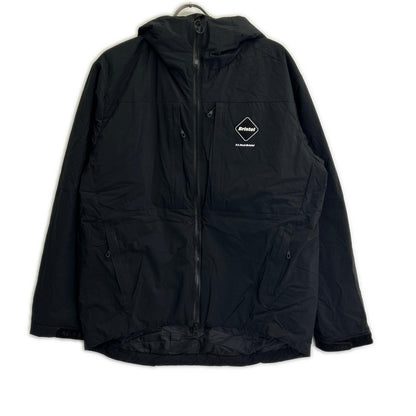 F.C.Real Bristol Black Padded Hooded Nylon Jacket Size M