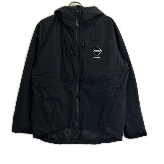 F.C.Real Bristol Black Padded Hooded Nylon Jacket Size M