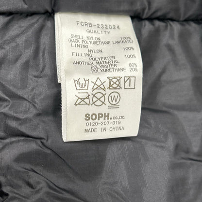 F.C.Real Bristol Black Padded Hooded Nylon Jacket Size M