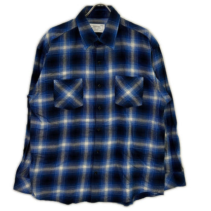 Rafu 23SS Blue Standard Long Sleeve Check Shirt Size L