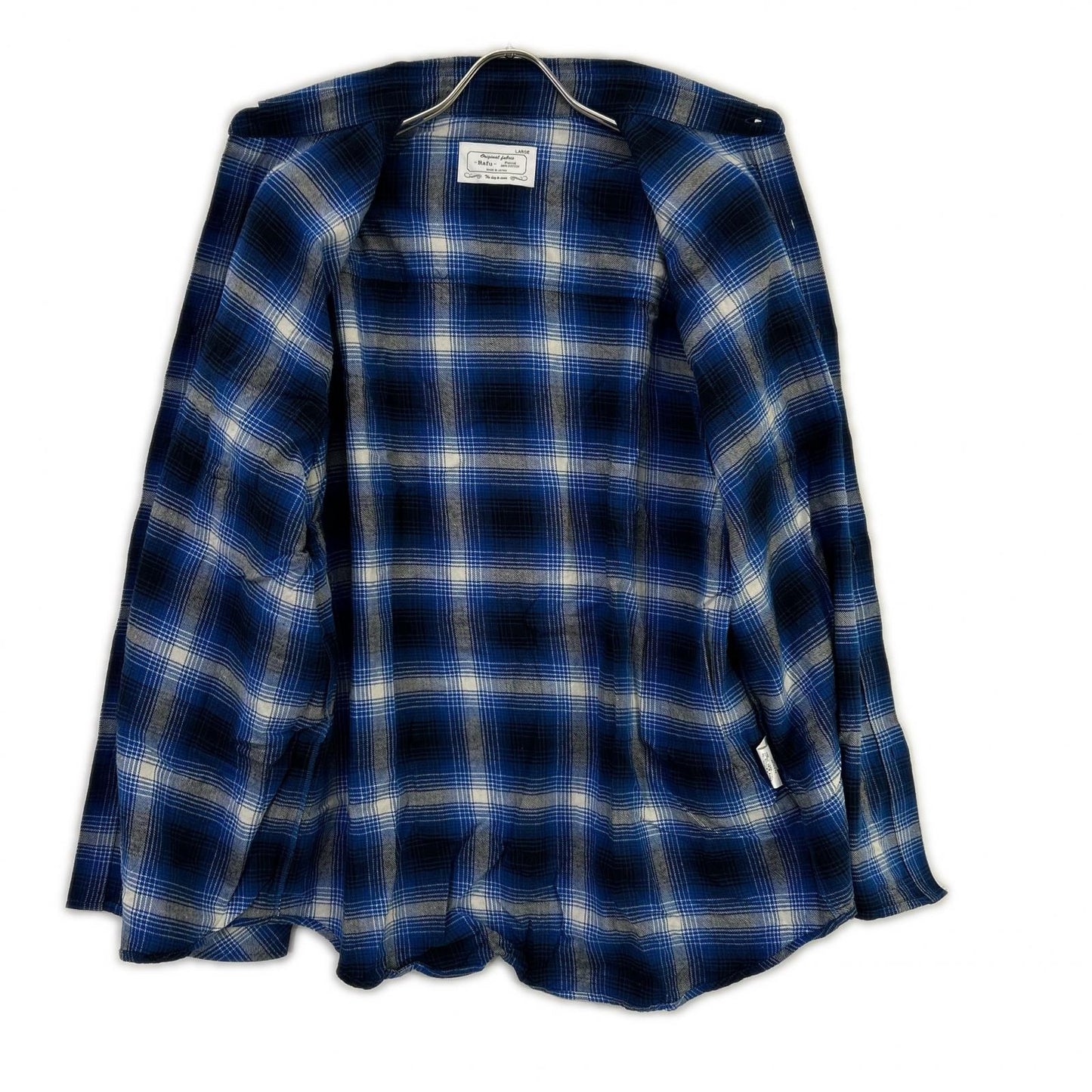 Rafu 23SS Blue Standard Long Sleeve Check Shirt Size L