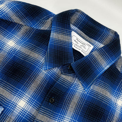 Rafu 23SS Blue Standard Long Sleeve Check Shirt Size L