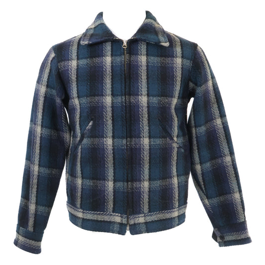 RRL Pawnee Plaid Talon Zip Sport Jacket Green Size XS