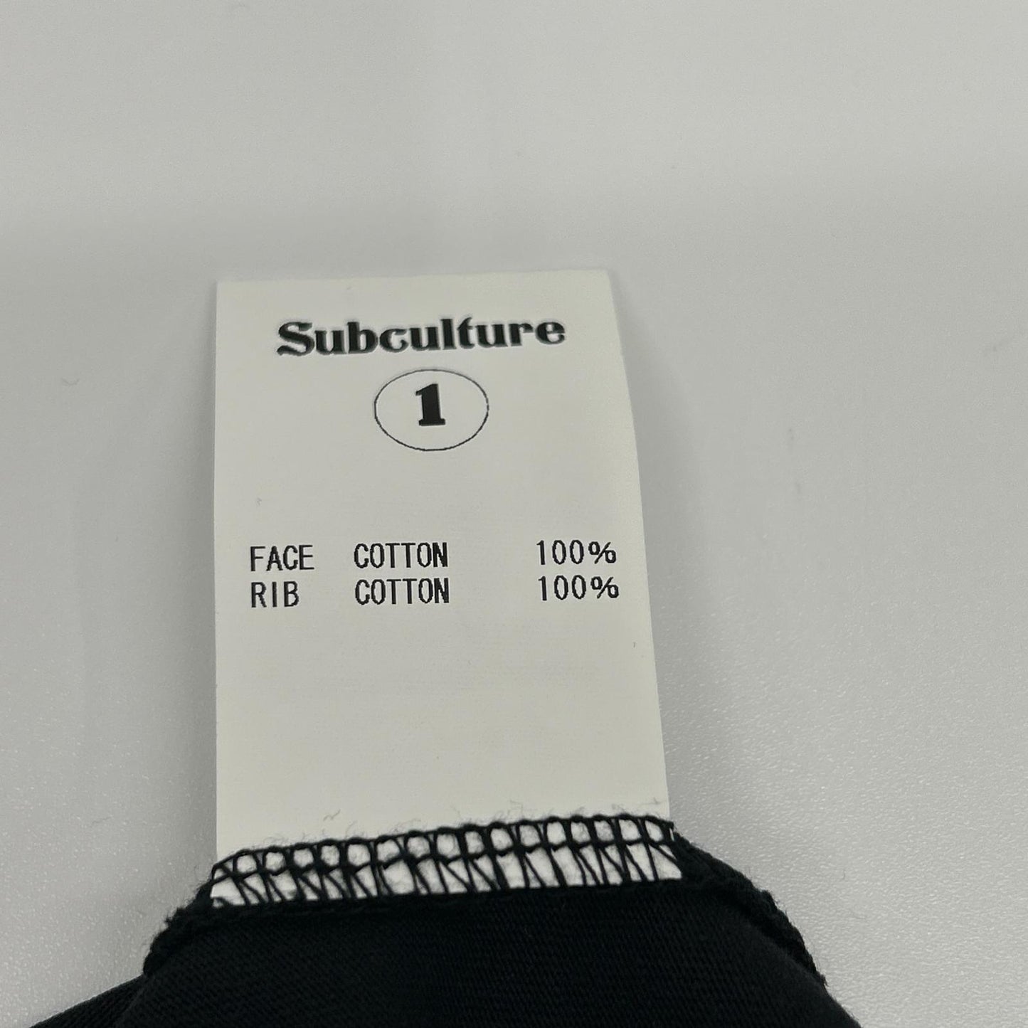 SC Subculture FW23 Feather Emblem Long Sleeve T-Shirt Size 1