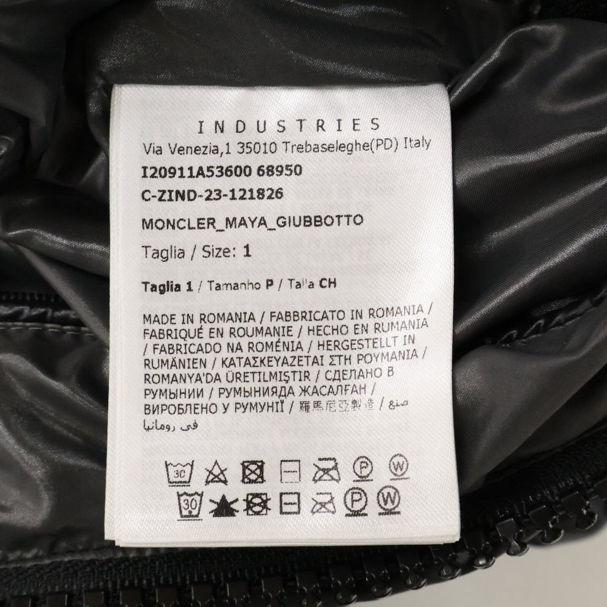 MONCLER MAYA 23' Hooded Down Jacket Black Size 1