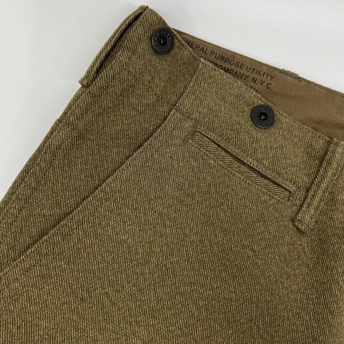RRL Hudson Khaki Twill Cargo Trousers Size 34/32