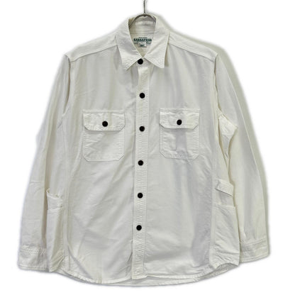 SASSAFRAS White Gardener Long Sleeve Shirt Size S