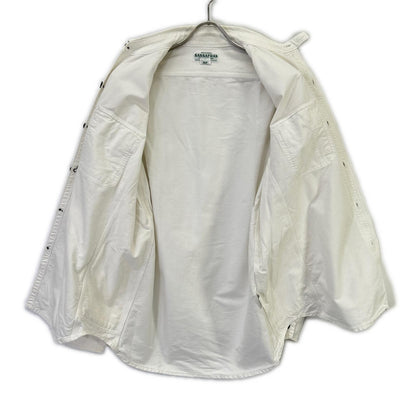 SASSAFRAS White Gardener Long Sleeve Shirt Size S