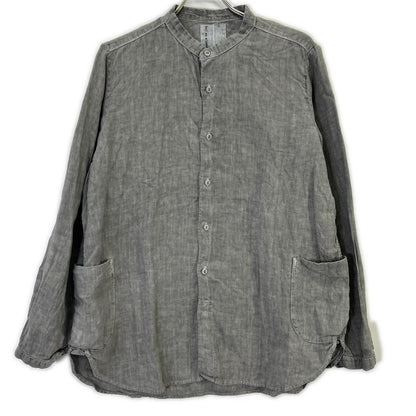 BRUNABOINNE Sumi-zome Stand Collar Overshirt Jacket Size M