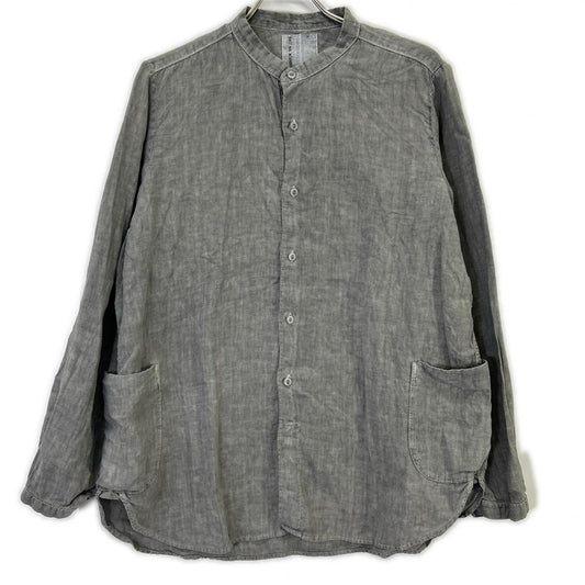 BRUNABOINNE Sumi-zome Stand Collar Overshirt Jacket Size M