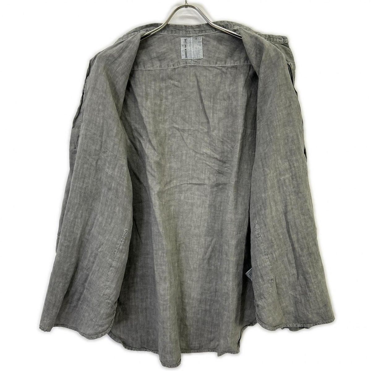 BRUNABOINNE Sumi-zome Stand Collar Overshirt Jacket Size M