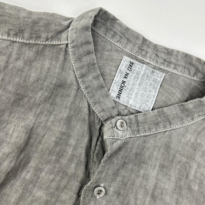 BRUNABOINNE Sumi-zome Stand Collar Overshirt Jacket Size M