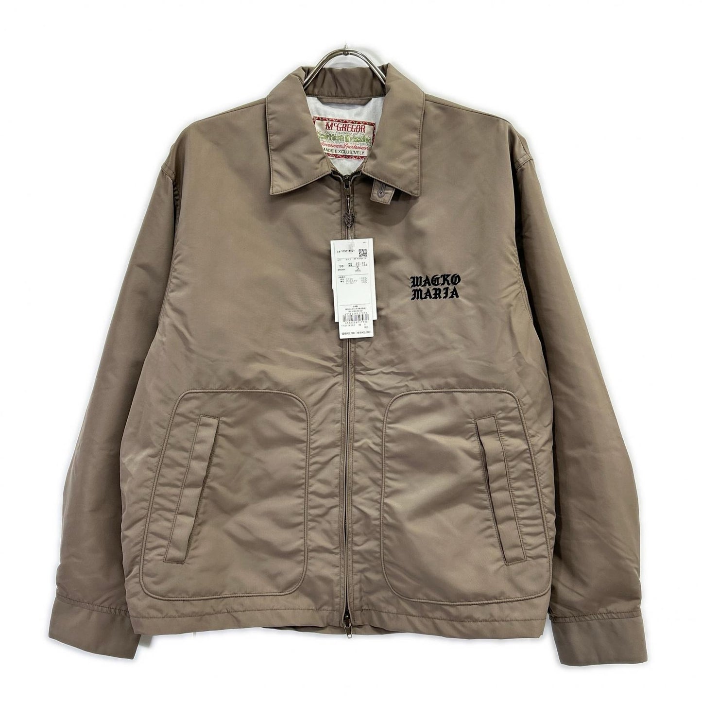 McGREGOR WACKO MARIA Beige Drizzler Jacket Size S