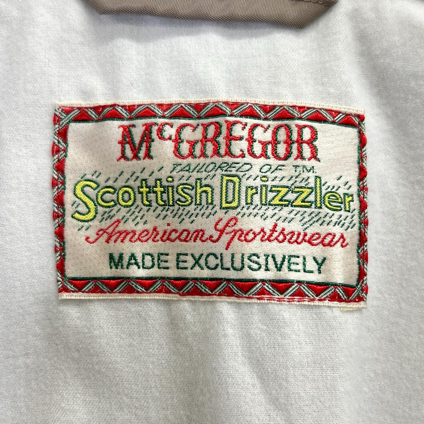 McGREGOR WACKO MARIA Beige Drizzler Jacket Size S