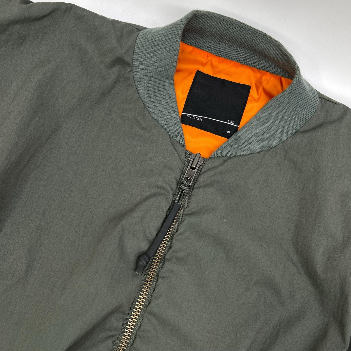 LAD MUSICIAN NY Oxford MA-1 Jacket Khaki Size 46