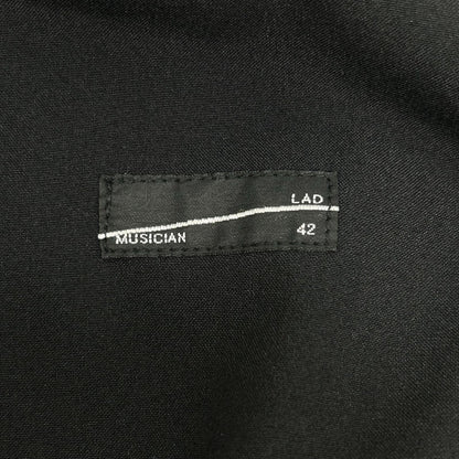 LAD MUSICIAN 24SS Polyester Over Wide Pants Black