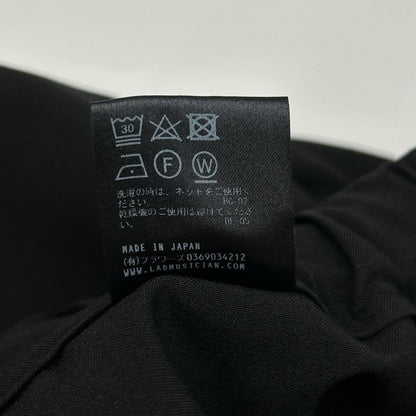 LAD MUSICIAN 24SS Polyester Over Wide Pants Black