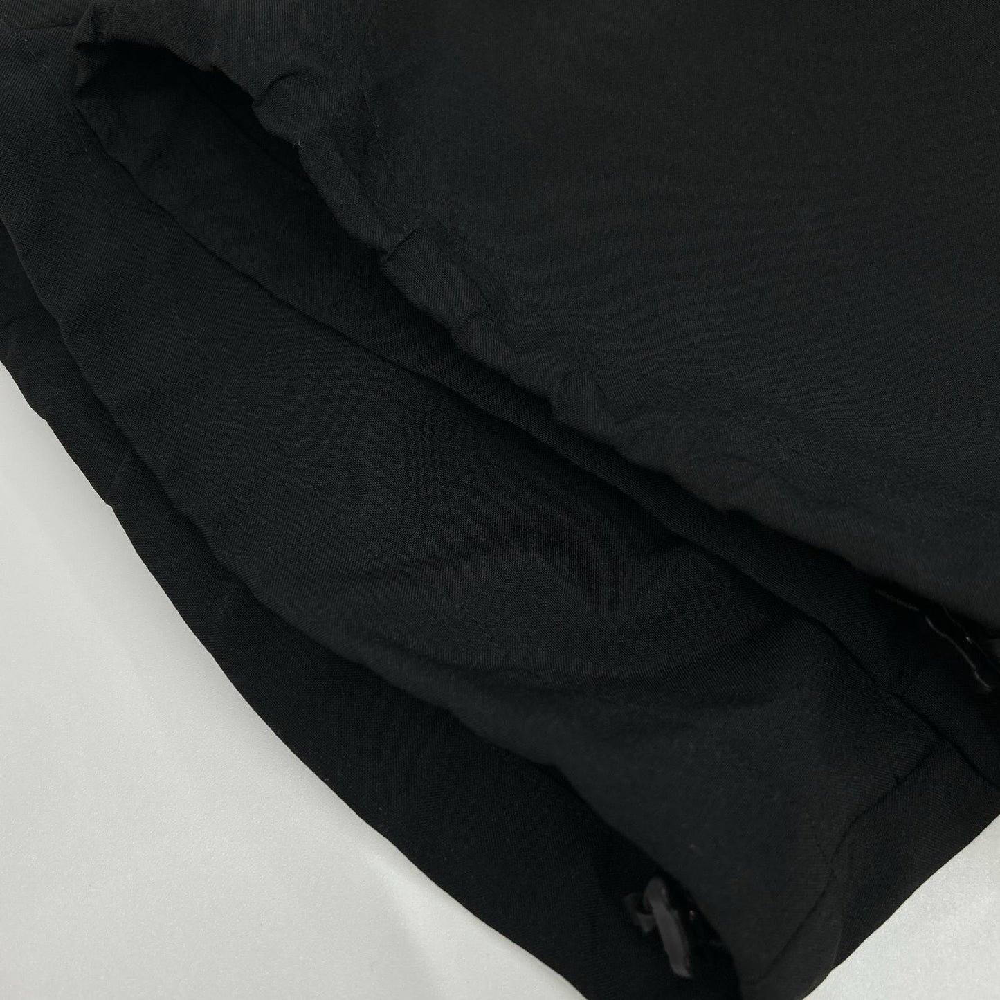 LAD MUSICIAN 24SS Polyester Over Wide Pants Black