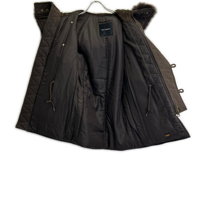1piu1uguale3 N-3B Mod Coat Wool Leather Brown Size IV