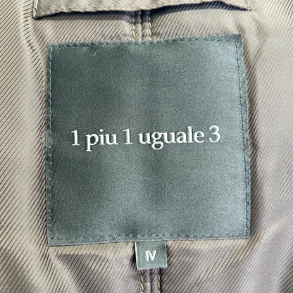 1piu1uguale3 N-3B Mod Coat Wool Leather Brown Size IV