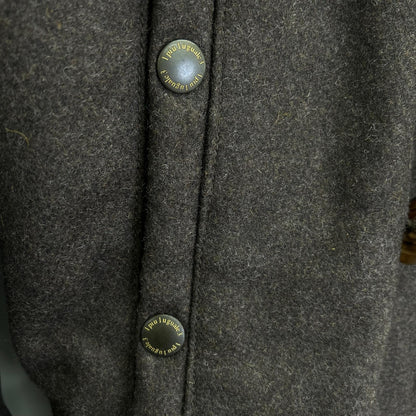 1piu1uguale3 N-3B Mod Coat Wool Leather Brown Size IV