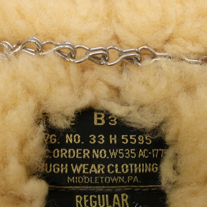 THE FEW B-3 ROUGH WEAR Horsehide Mouton Jacket Brown Size 36