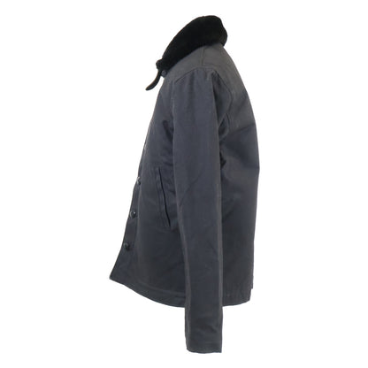 DEHEN N-1 Oiled Cotton Deck Jacket Black Size M