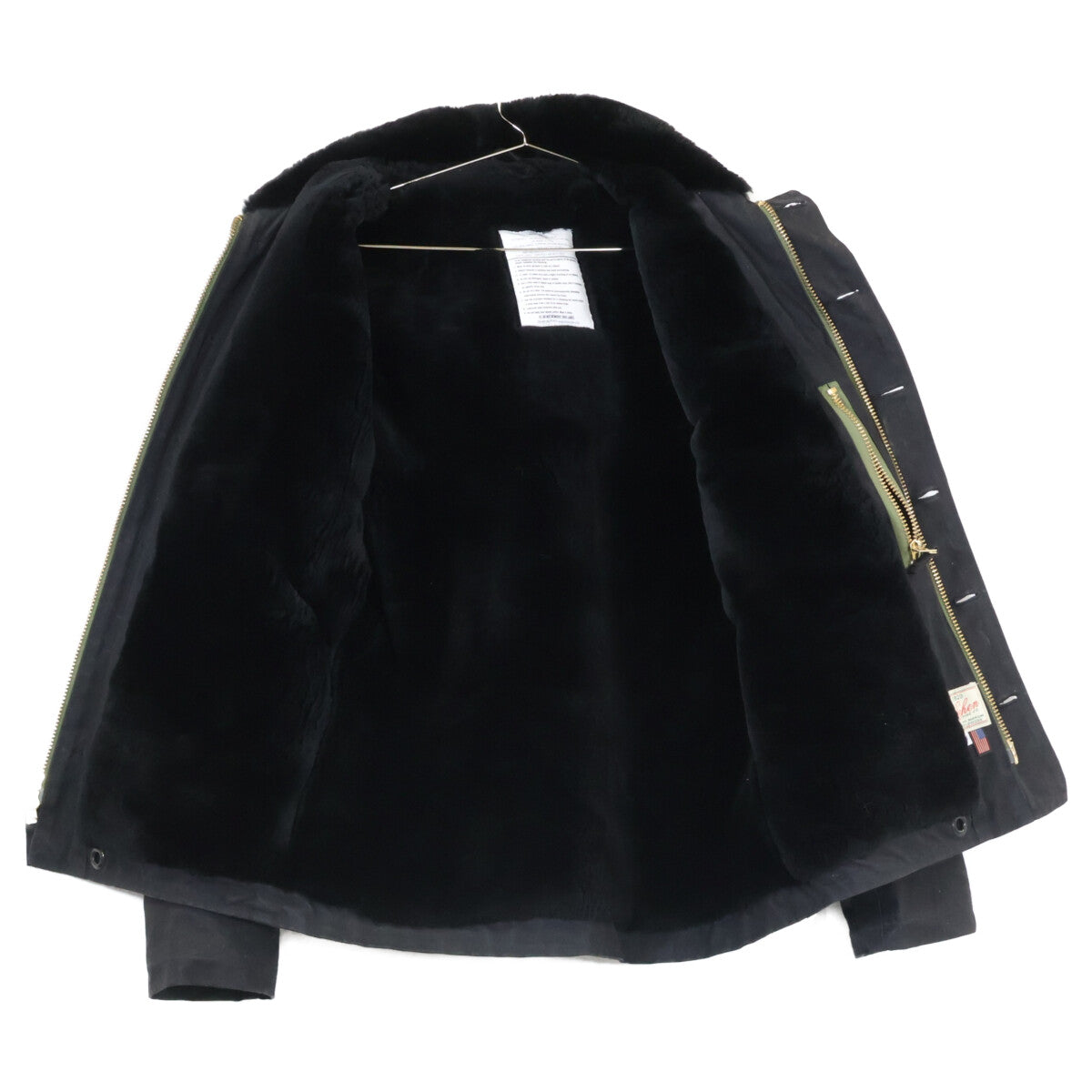 DEHEN N-1 Oiled Cotton Deck Jacket Black Size M