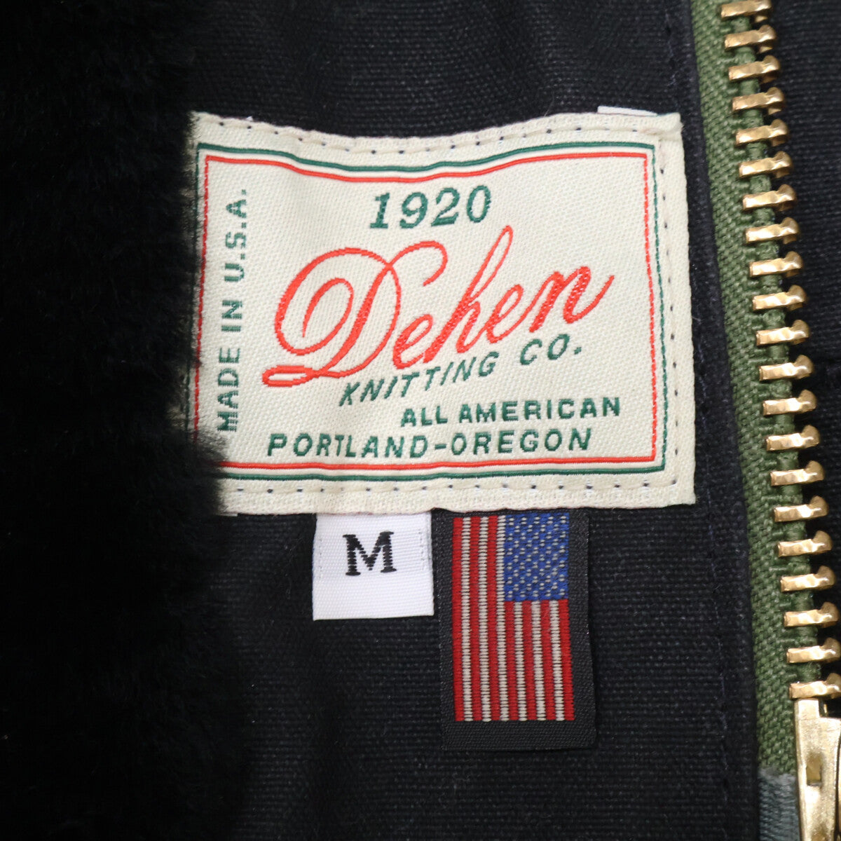 DEHEN N-1 Oiled Cotton Deck Jacket Black Size M