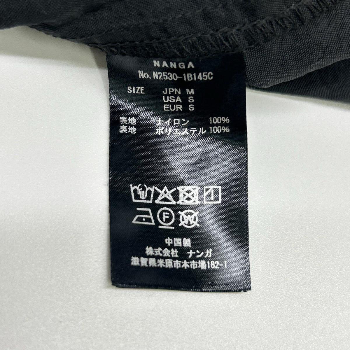 NANGA HOLI Nowhere Nylon Coat Black Size M