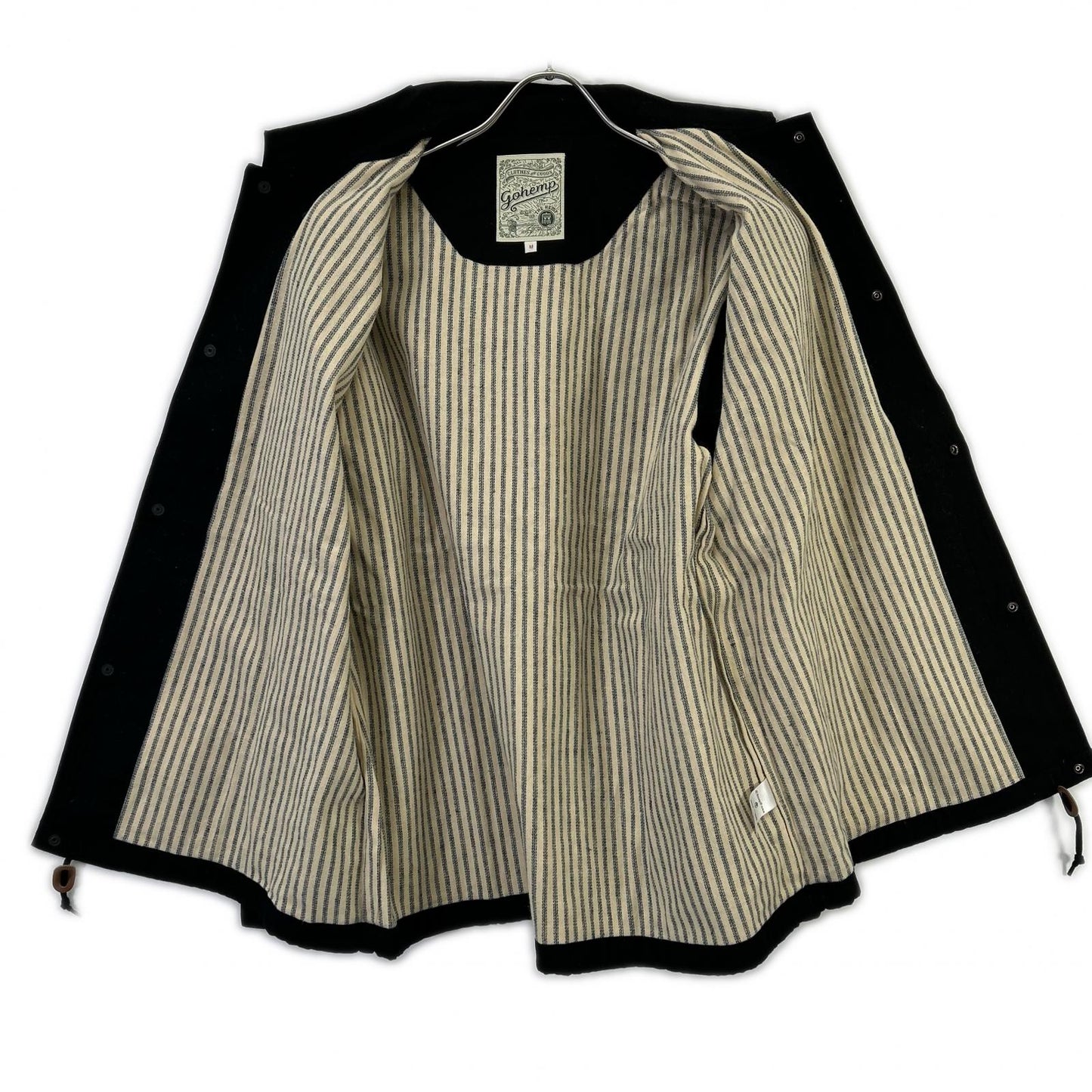 GO HEMP Valley Wappen Coach Jacket Black Size M